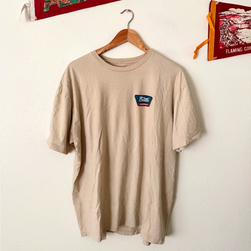 Brixton Tan Short Sleeve Tee